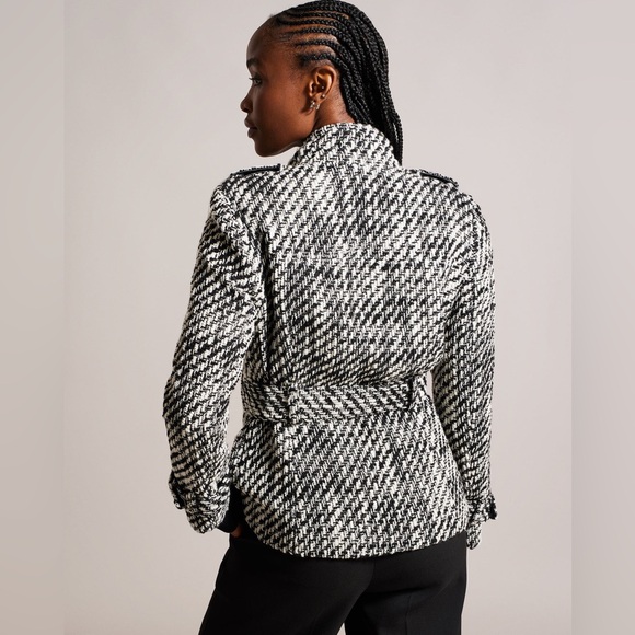 Ted Baker ~ Roseby Belted Wrap Biker Jacket - Picture 10 of 11